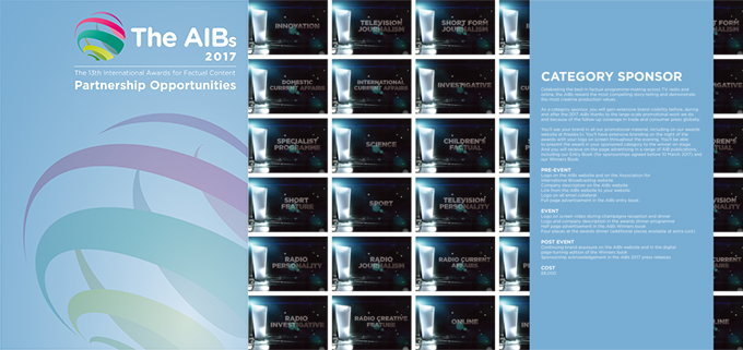 The AIBs 2017 – open for sponsorship