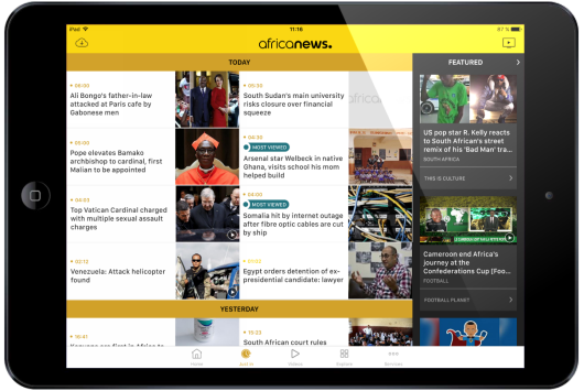 Africanews launches its App available for free on the App Store