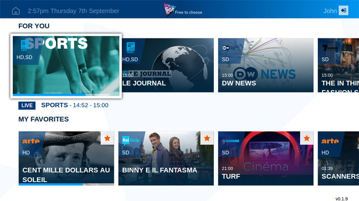 Eutelsat’s Sat.tv app now available on connected TVs