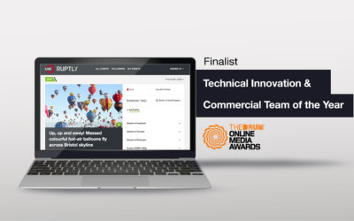 RUPTLY Nominated for Technical Innovation of the Year with “Ruptly Live” and Best Commercial Team by the DRUM ONLINE MEDIA AWARDS