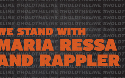 #HoldTheLine campaign supporting Maria Ressa launched