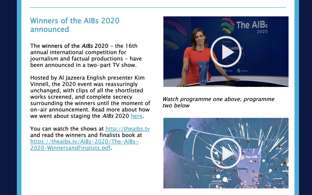 AIB publishes industry briefing to 27,000+ readers worldwide