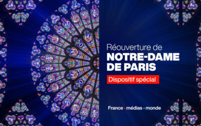 France Médias Monde channels cover reopening of Notre-Dame